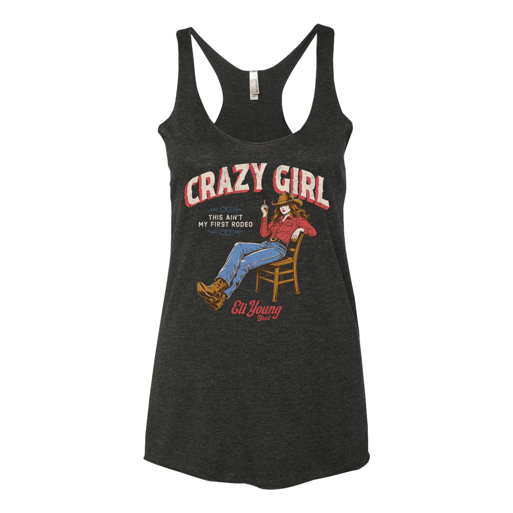 Crazy Girl Tank Top - Vintage Black (Pre-Order)